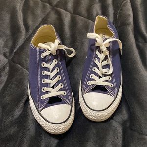 Purple low rise converse